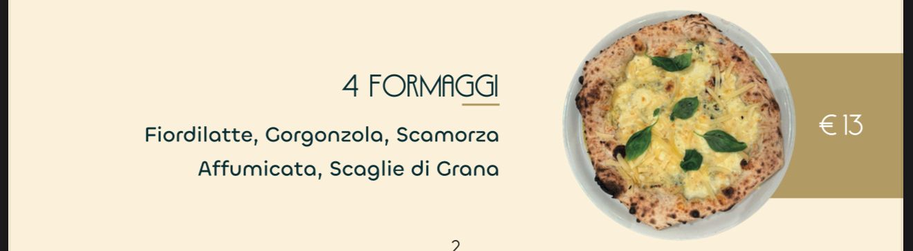4 FORMAGGI